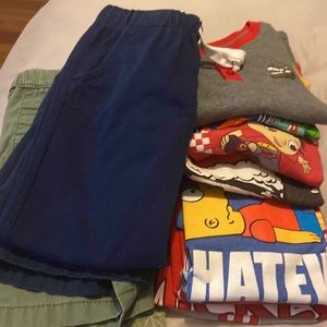 Boys Size 6-7 Clothes Lot Shirts Shorts Pants
